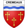 Cremeaux 42 ville sticker blason écusson autocollant adhésif