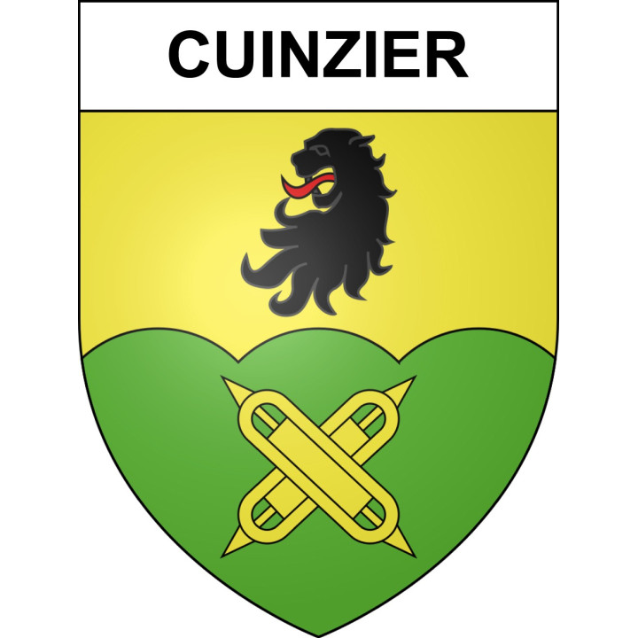 Stickers coat of arms Cuinzier adhesive sticker