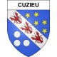 Stickers coat of arms Cuzieu adhesive sticker