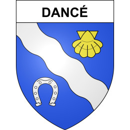 Pegatinas escudo de armas de Dancé adhesivo de la etiqueta engomada