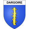 Pegatinas escudo de armas de Dargoire adhesivo de la etiqueta engomada