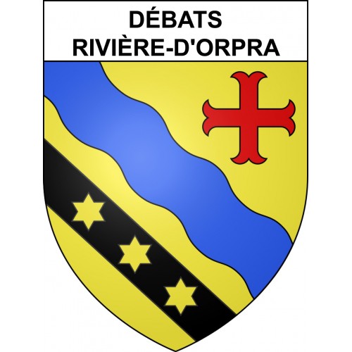 Débats-Rivière-d'Orpra Sticker wappen, gelsenkirchen, augsburg, klebender aufkleber