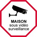Autocollant Maison sous vidéo surveillance alarme 2