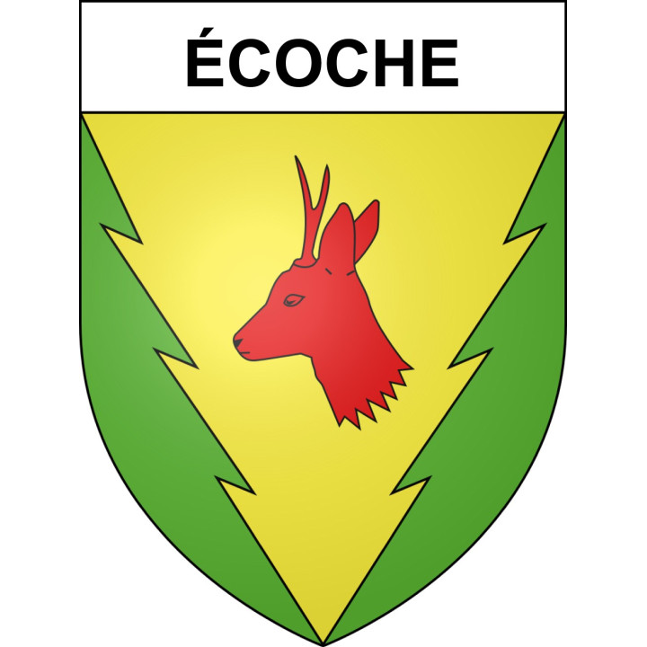 Stickers coat of arms Écoche adhesive sticker