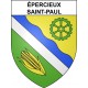 Pegatinas escudo de armas de Épercieux-Saint-Paul adhesivo de la etiqueta engomada