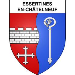 Adesivi stemma Essertines-en-Châtelneuf adesivo
