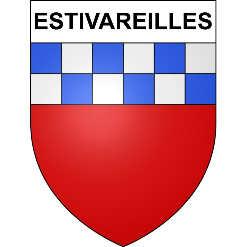 Stickers coat of arms Estivareilles adhesive sticker