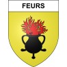Feurs 42 ville sticker blason écusson autocollant adhésif