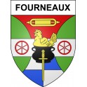 Fourneaux Sticker wappen, gelsenkirchen, augsburg, klebender aufkleber