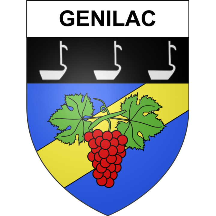 Stickers coat of arms Genilac adhesive sticker