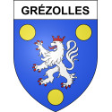 Grézolles 42 ville sticker blason écusson autocollant adhésif