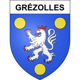 Stickers coat of arms Grézolles adhesive sticker