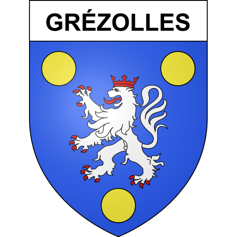 Grézolles 42 ville sticker blason écusson autocollant adhésif