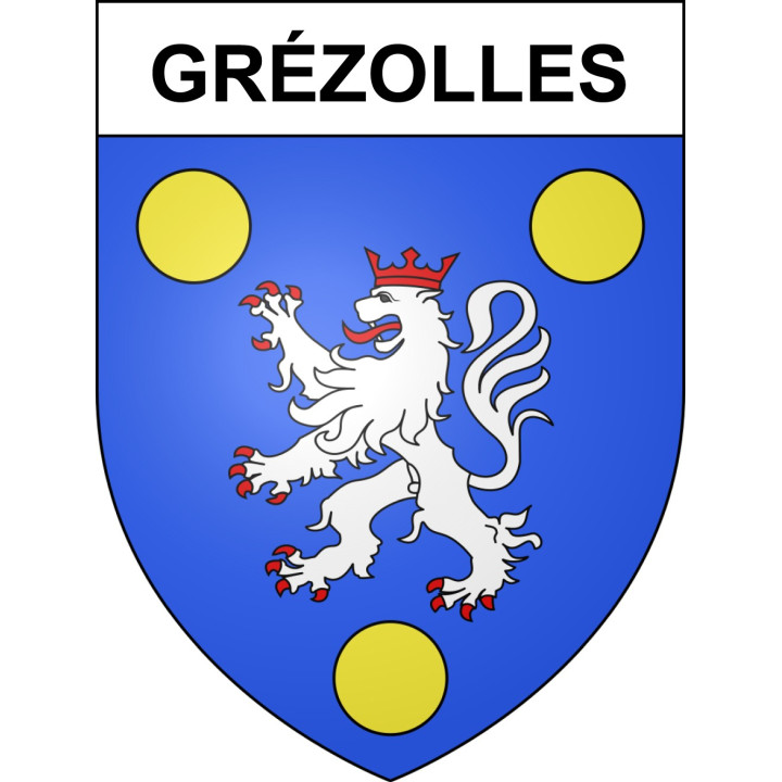 Stickers coat of arms Grézolles adhesive sticker