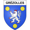 Stickers coat of arms Grézolles adhesive sticker