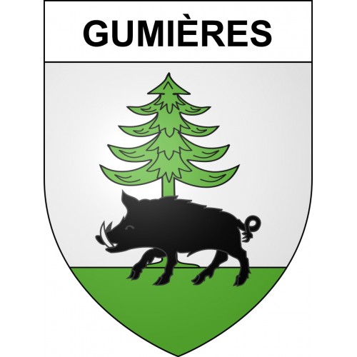 Adesivi stemma Gumières adesivo