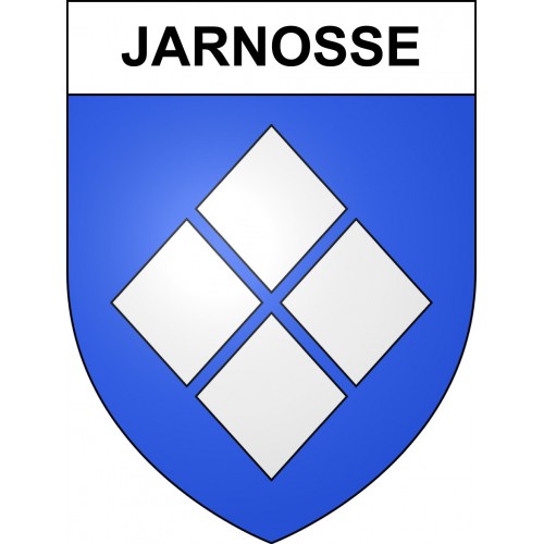 Pegatinas escudo de armas de Jarnosse adhesivo de la etiqueta engomada