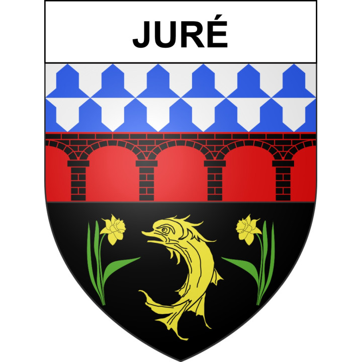 Juré 42 ville sticker blason écusson autocollant adhésif