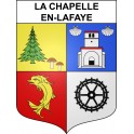 Pegatinas escudo de armas de La Chapelle-en-Lafaye adhesivo de la etiqueta engomada