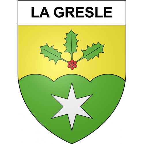 Stickers coat of arms La Gresle adhesive sticker