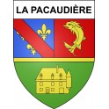 Pegatinas escudo de armas de La Pacaudière adhesivo de la etiqueta engomada