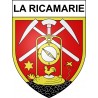 Stickers coat of arms La Ricamarie adhesive sticker