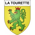 La Tourette 42 ville sticker blason écusson autocollant adhésif