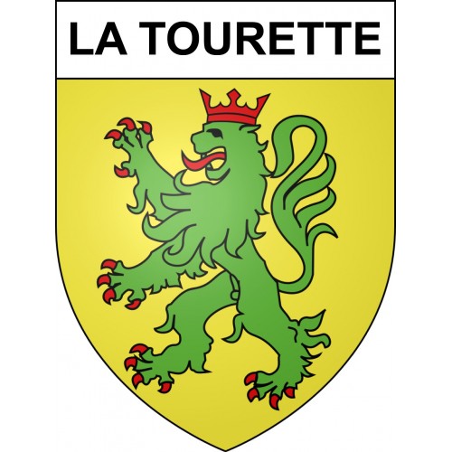 Adesivi stemma La Tourette adesivo