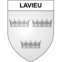 Lavieu Sticker wappen, gelsenkirchen, augsburg, klebender aufkleber