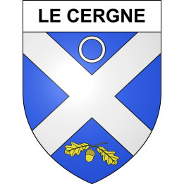 Stickers coat of arms Le Cergne adhesive sticker