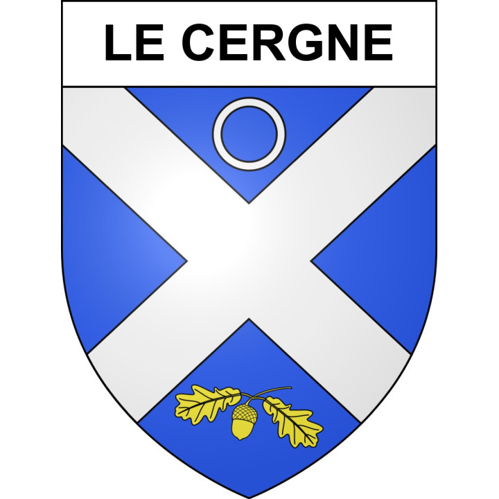 Le Cergne Sticker wappen, gelsenkirchen, augsburg, klebender aufkleber
