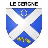 Le Cergne 42 ville sticker blason écusson autocollant adhésif