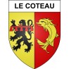 Pegatinas escudo de armas de Le Coteau adhesivo de la etiqueta engomada