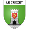 Le Crozet 42 ville sticker blason écusson autocollant adhésif