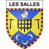 Stickers coat of arms Les Salles adhesive sticker