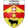 Stickers coat of arms L'Hôpital-le-Grand adhesive sticker