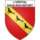 Stickers coat of arms L'Hôpital-sous-Rochefort adhesive sticker