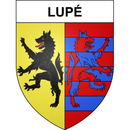 Stickers coat of arms Lupé adhesive sticker