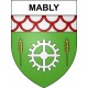 Mably 42 ville sticker blason écusson autocollant adhésif