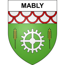Stickers coat of arms Mably adhesive sticker