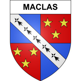 Maclas 42 ville sticker blason écusson autocollant adhésif