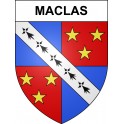 Pegatinas escudo de armas de Maclas adhesivo de la etiqueta engomada