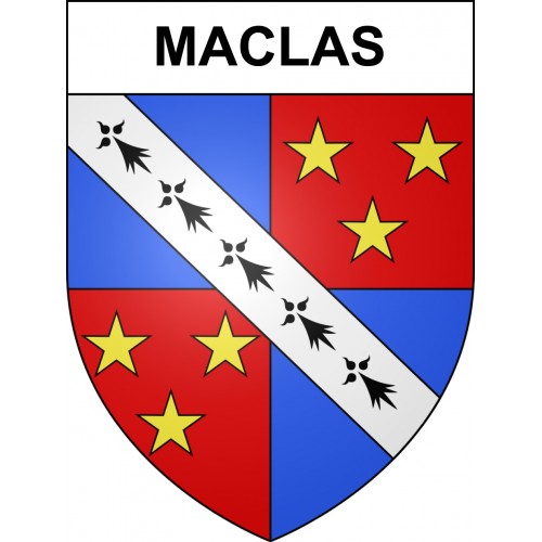 Maclas 42 ville sticker blason écusson autocollant adhésif