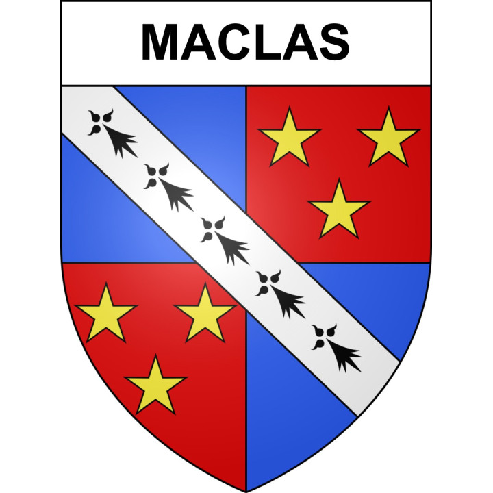 Maclas Sticker wappen, gelsenkirchen, augsburg, klebender aufkleber
