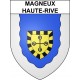 Magneux-Haute-Rive 42 ville sticker blason écusson autocollant adhésif