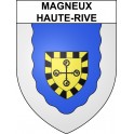 Magneux-Haute-Rive 42 ville sticker blason écusson autocollant adhésif