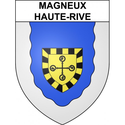 Magneux-Haute-Rive Sticker wappen, gelsenkirchen, augsburg, klebender aufkleber