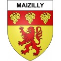 Pegatinas escudo de armas de Maizilly adhesivo de la etiqueta engomada