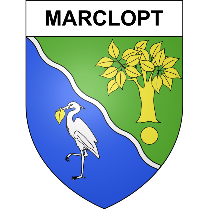 Marclopt Sticker wappen, gelsenkirchen, augsburg, klebender aufkleber
