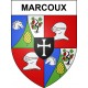 Marcoux 42 ville sticker blason écusson autocollant adhésif